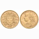 Schweiz 20 Franken 1902 B Goldvreneli