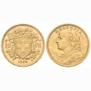 Schweiz 20 Franken 1902 B Goldvreneli