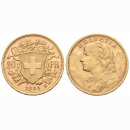 Schweiz 20 Franken 1903 B Goldvreneli