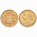 Schweiz 20 Franken 1904 B Goldvreneli