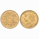 Schweiz 20 Franken 1906 B Goldvreneli