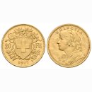 Schweiz 20 Franken 1907 B Goldvreneli
