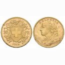 Schweiz 20 Franken 1915 B Goldvreneli