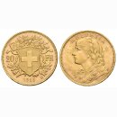 Schweiz 20 Franken 1916 B Goldvreneli