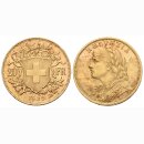 Schweiz 20 Franken 1935 B Goldvreneli