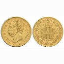 Italien 20 Lire  1879 Umberto