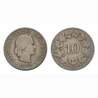 10 Rappen 1879 Schweiz