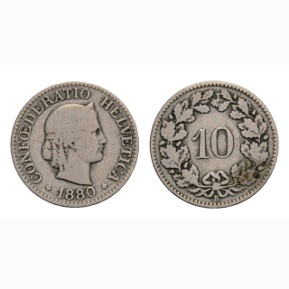 10 Rappen 1880 Schweiz