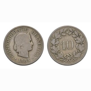 10 Rappen 1883 Schweiz