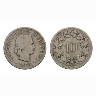 10 Rappen 1884 Schweiz