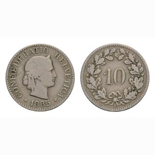 10 Rappen 1885 Schweiz