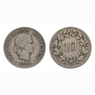 10 Rappen 1894 Schweiz