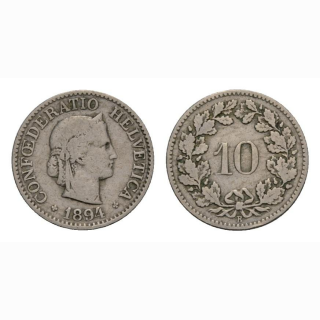 10 Rappen 1894 Schweiz