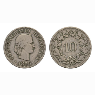 10 Rappen 1895 Schweiz