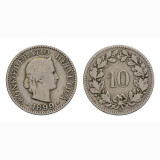 10 Rappen 1899 Schweiz