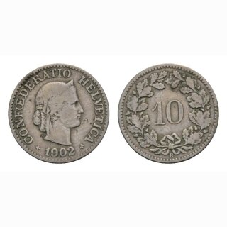 10 Rappen 1902 Schweiz