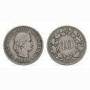 10 Rappen 1909 Schweiz