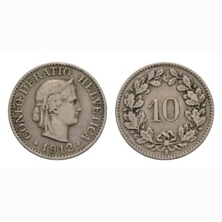 10 Rappen 1912 Schweiz