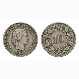 10 Rappen 1920 Schweiz