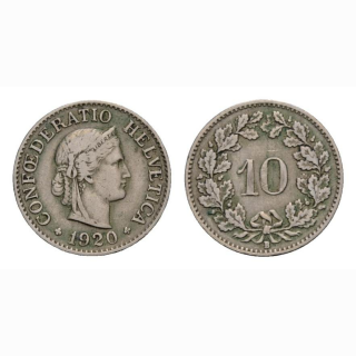 10 Rappen 1920 Schweiz