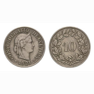 10 Rappen 1921 Schweiz