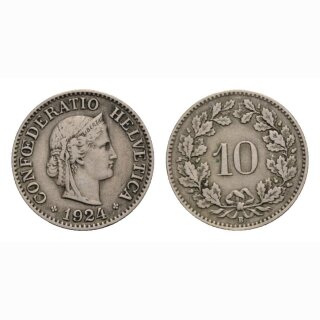 10 Rappen 1924 Schweiz