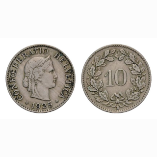 10 Rappen 1925 Schweiz