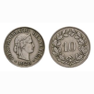 10 Rappen 1928 Schweiz