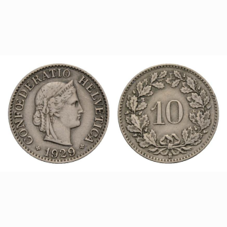 10 Rappen 1929 Schweiz