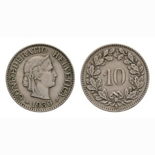 10 Rappen 1930 Schweiz