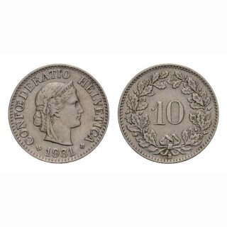 10 Rappen 1931 Schweiz