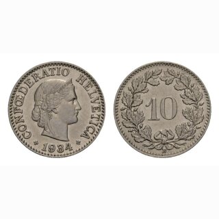 10 Rappen 1934 Schweiz