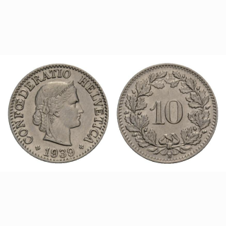 10 Rappen 1939 Schweiz