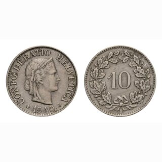 10 Rappen 1940 Schweiz