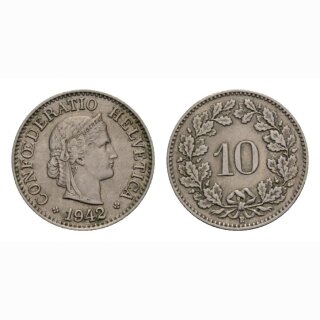 10 Rappen 1942 Schweiz