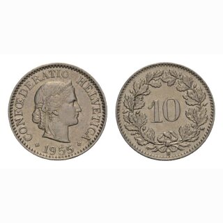 10 Rappen 1955 Schweiz