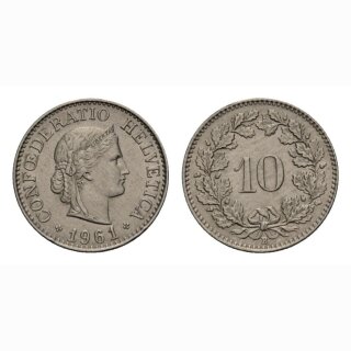 10 Rappen 1961 Schweiz