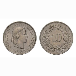 10 Rappen 1962 Schweiz