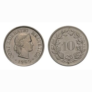 10 Rappen 1965 Schweiz