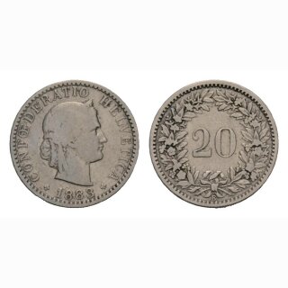 20 Rappen 1883 Schweiz