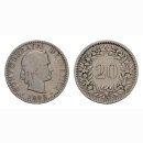 20 Rappen 1883 Schweiz