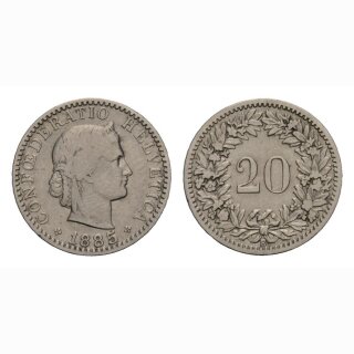 20 Rappen 1885 Schweiz