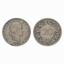 20 Rappen 1891 Schweiz