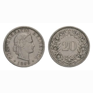 20 Rappen 1896 Schweiz