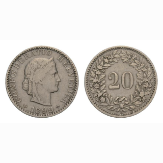 20 Rappen 1899 Schweiz