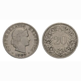 20 Rappen 1902 Schweiz