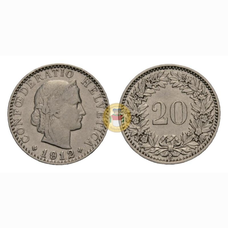 20 Rappen 1912 Schweiz
