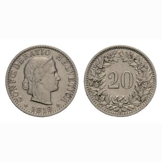 20 Rappen 1919 Schweiz