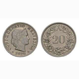 20 Rappen 1926 Schweiz