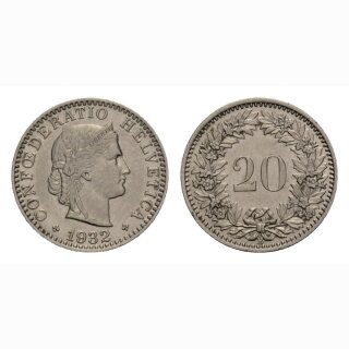 20 Rappen 1932 Schweiz